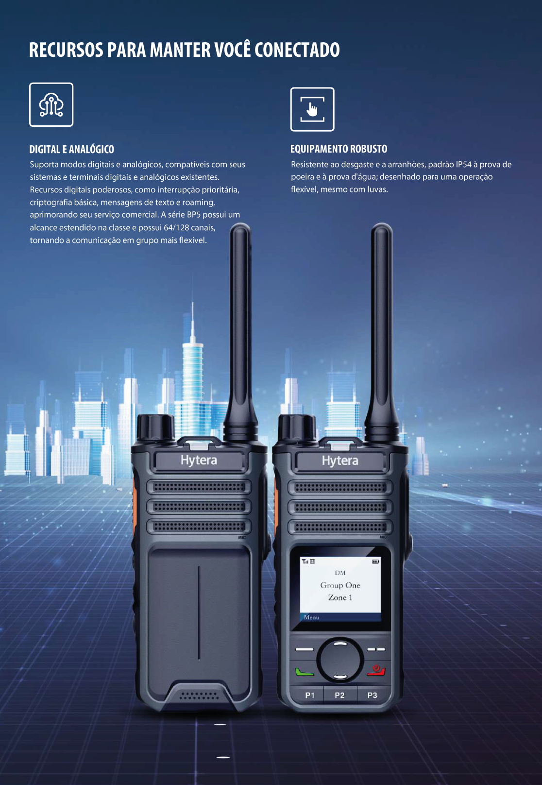 Hyter Rasio With Sim Rádio Portátil Hytera - BP516 / BP566 - Ricall - Inteligência em ...